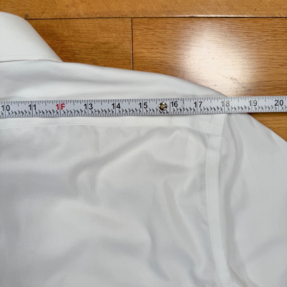 Suitsupply Traveller Shirt 15.75 / 40 White Cotton Slim Fit Dress Long Sleeve - Picture 5 of 9